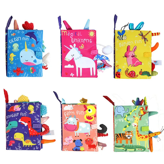 Baby Soft Cloth Book – Interactive Learning & Play (0–36M)