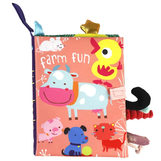Baby Soft Cloth Book – Interactive Learning & Play (0–36M)