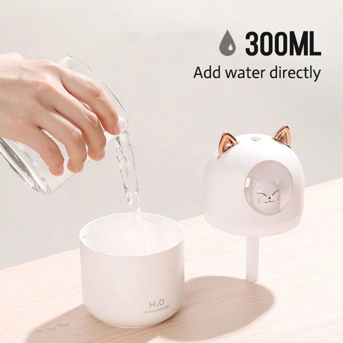 Cute Kitten Humidifier & Essential Oil Diffuser for Home