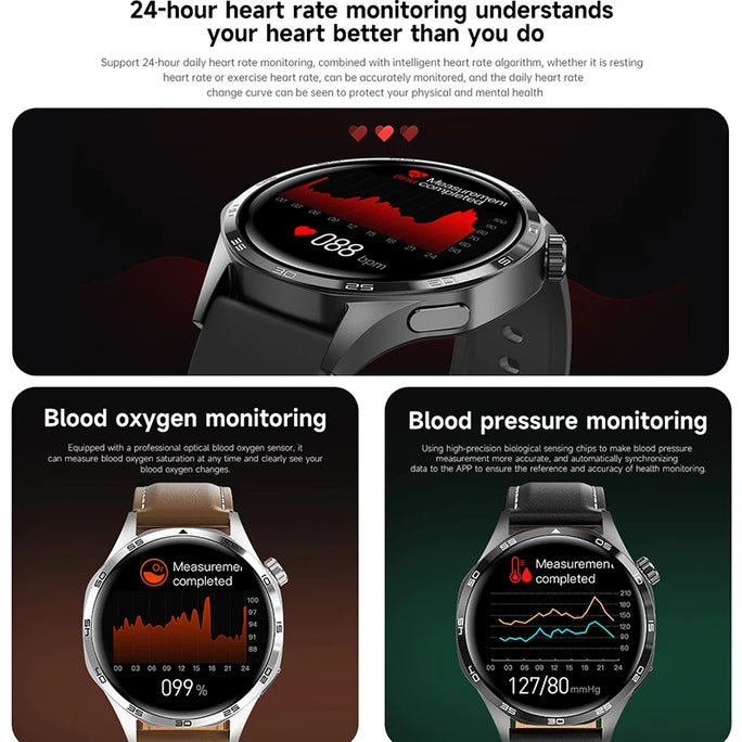 Men’s Waterproof Smartwatch with Bluetooth Calls & Fitness Tracking