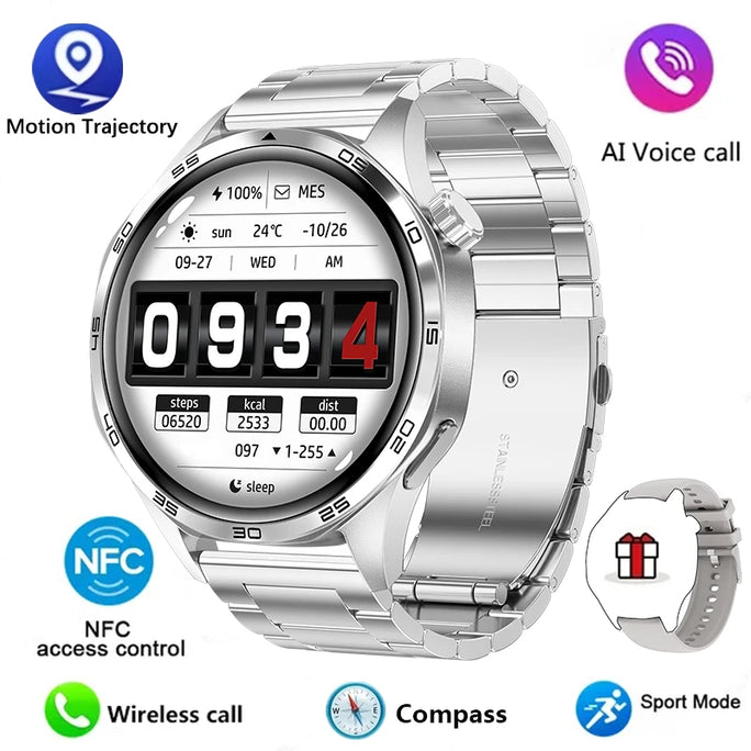 Men’s Waterproof Smartwatch with Bluetooth Calls & Fitness Tracking