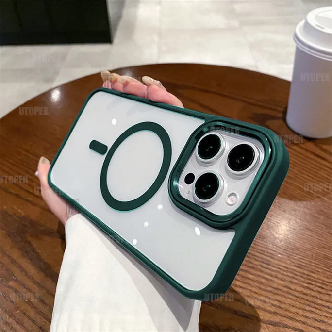 Luxury Magnetic iPhone Case  & Wireless Charging iphone 14-16 pro max