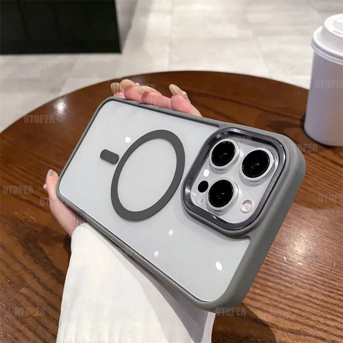 Luxury Magnetic iPhone Case  & Wireless Charging iphone 14-16 pro max