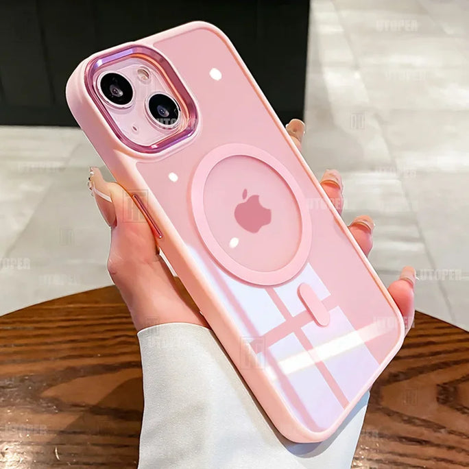 Luxury Magnetic iPhone Case & Wireless Charging iphone 11 - 13 pro max