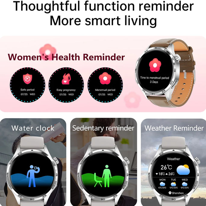 Men’s Waterproof Smartwatch with Bluetooth Calls & Fitness Tracking