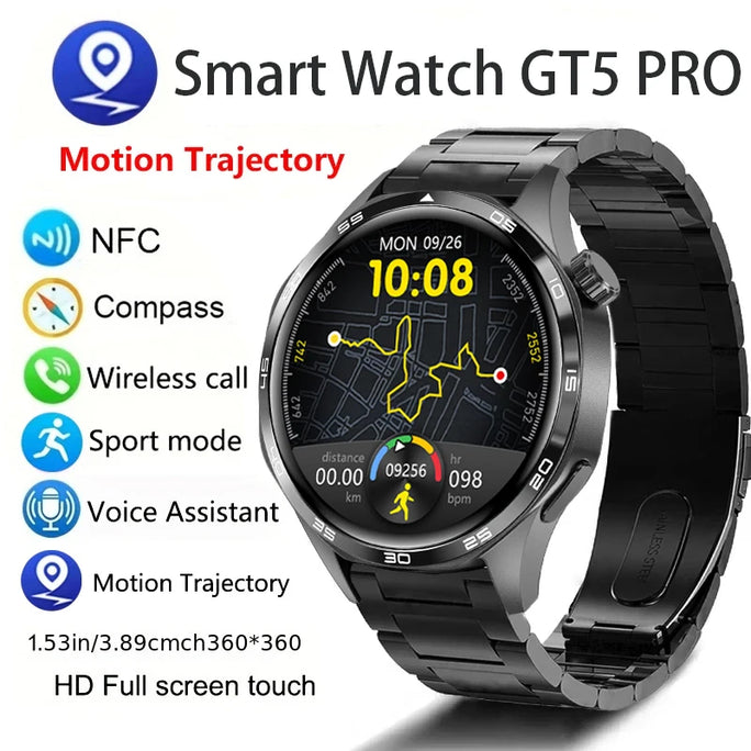 Men’s Waterproof Smartwatch with Bluetooth Calls & Fitness Tracking