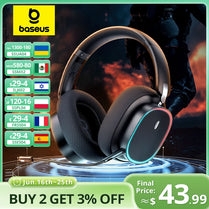 Baseus GH02 Wireless Gaming Headphones - RGB & Bluetooth 5.3