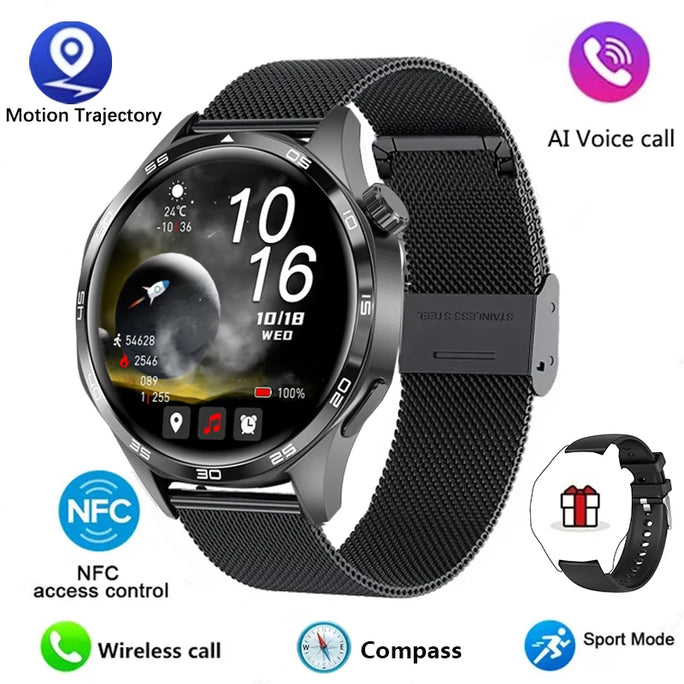 Men’s Waterproof Smartwatch with Bluetooth Calls & Fitness Tracking