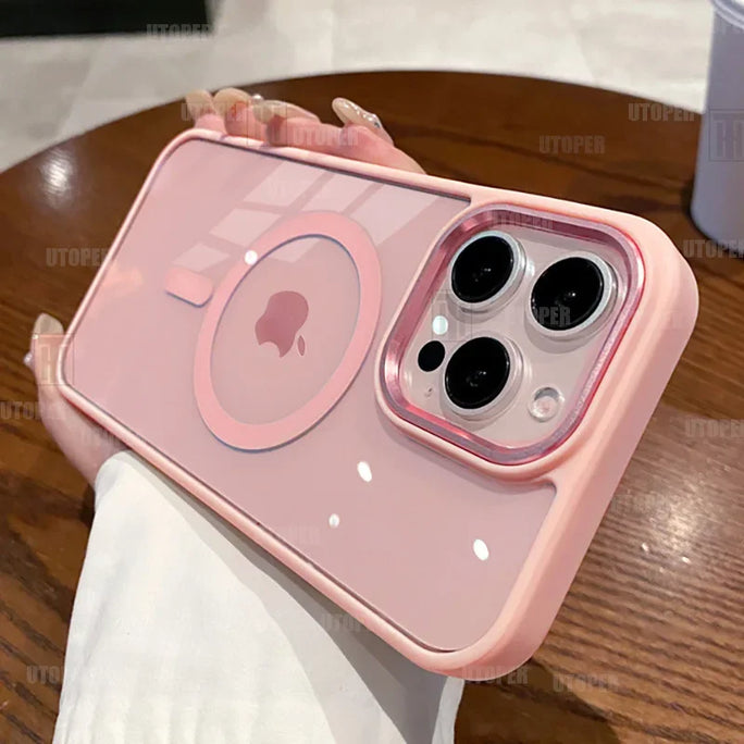 Luxury Magnetic iPhone Case & Wireless Charging iphone 11 - 13 pro max