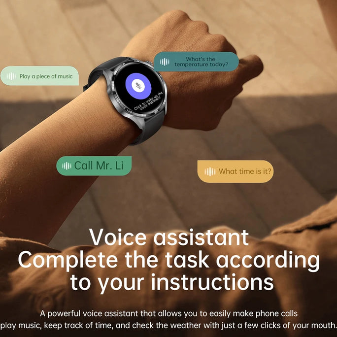 Men’s Waterproof Smartwatch with Bluetooth Calls & Fitness Tracking